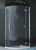 Ronal Pur P3P Kabina półokrągła 80cm profil chrom szkło przezroczyste Prawa P3PD500801007